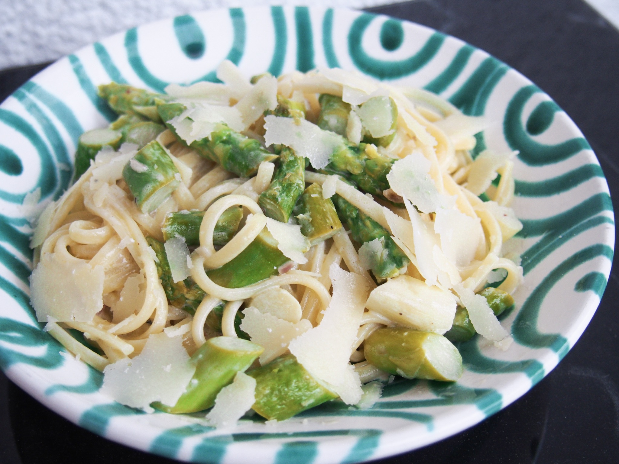 Linguine mit grünem Spargel - Nudel und Strudel - Comfort Food