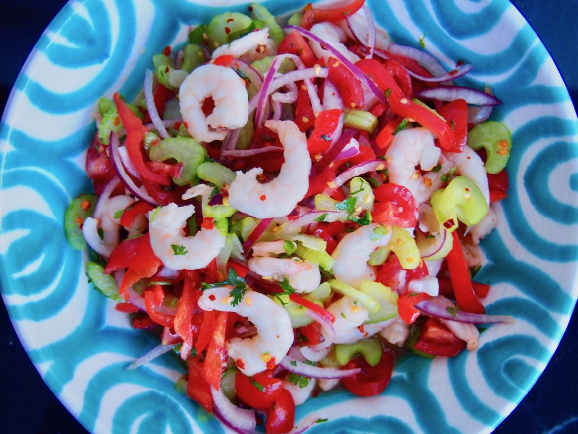 Garnelen-Salat a la Ceviche