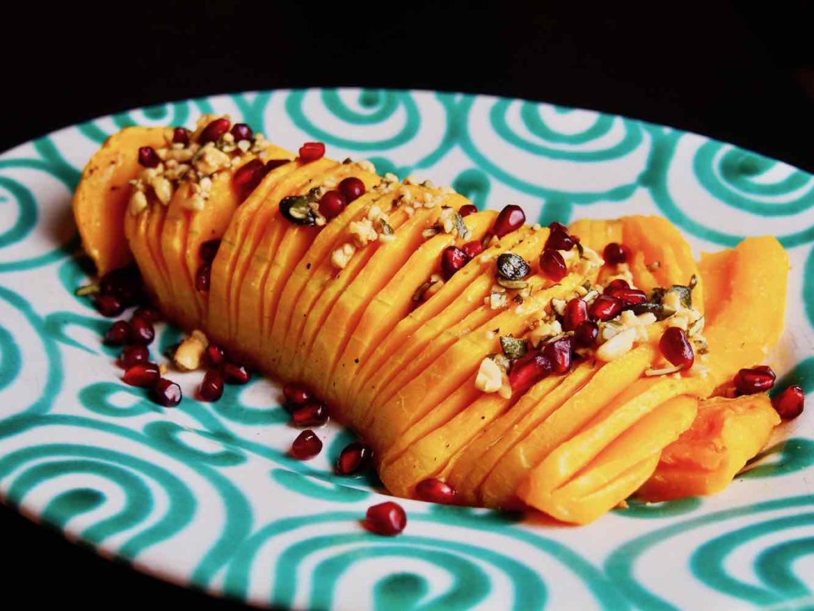 Hasselback Kürbis