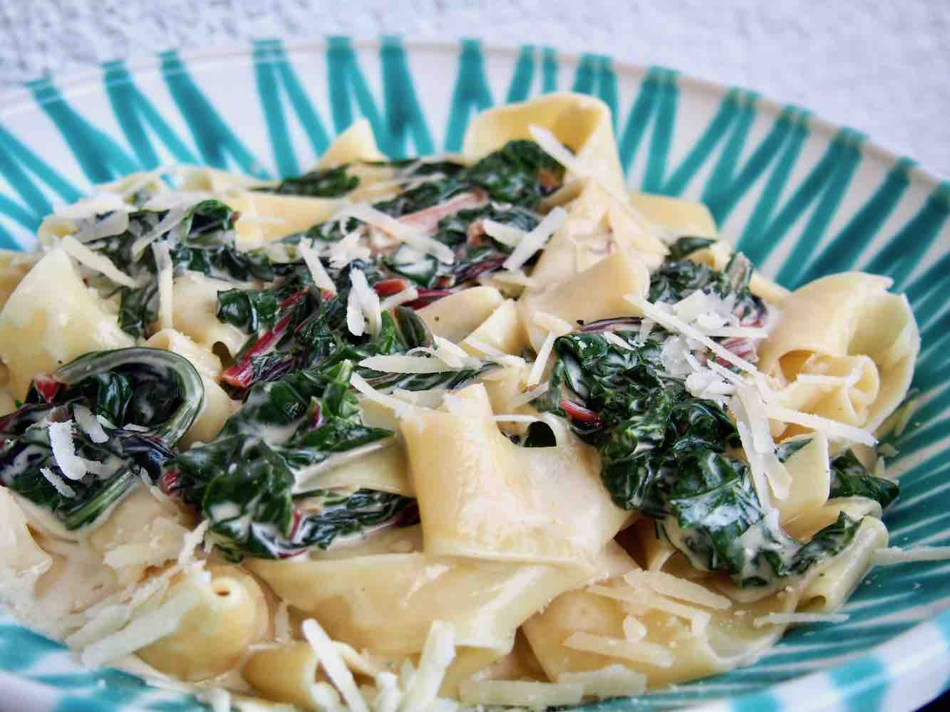 Mangold-Pasta - Nudel und Strudel - Comfort Food für Groß und Klein