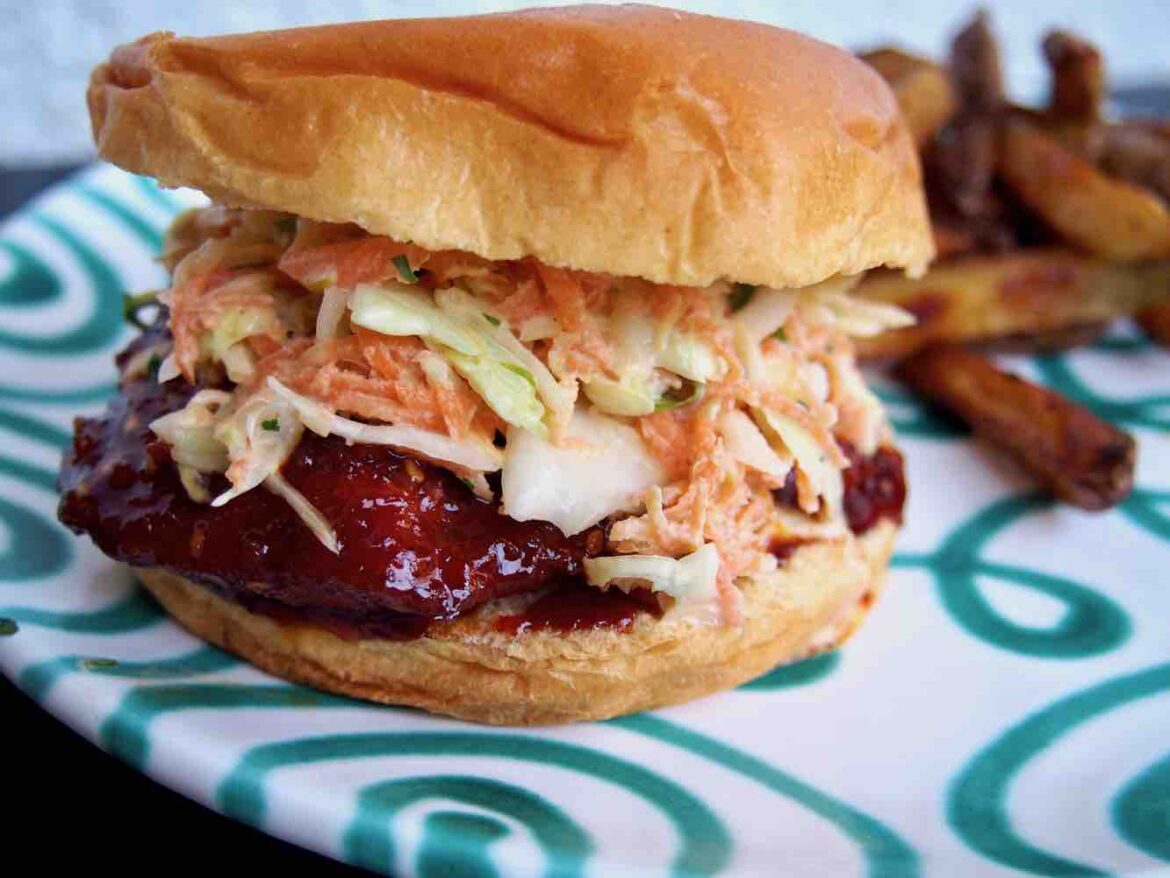 Korean Fried Chicken Burger