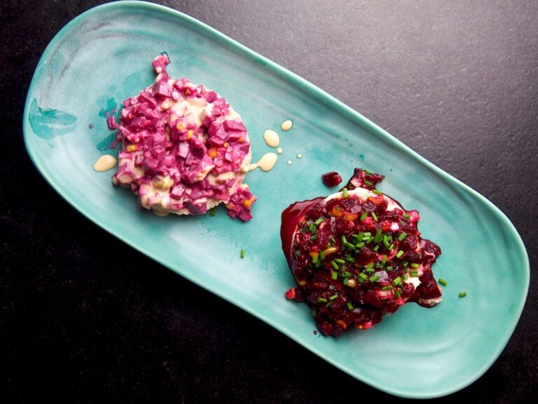Rote Rüben Tatar - Nudel und Strudel