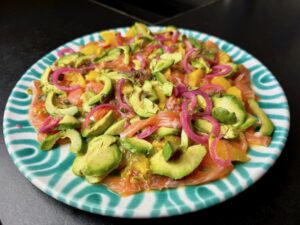 Crudo von der Lachsforelle