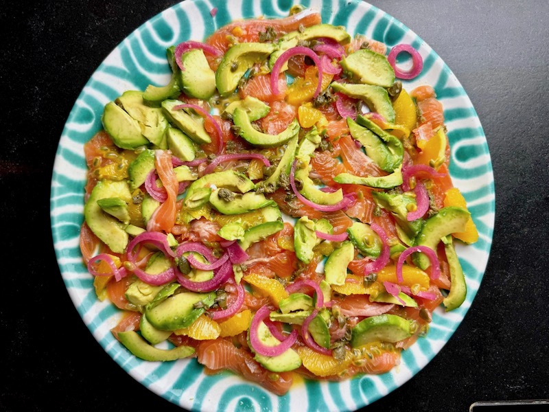 Crudo von der Lachsforelle